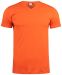 Basic-T V-neck Blood orange