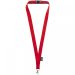 Tom recycled PET lanyard with breakaway closure RED