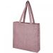 Pheebs 210 g/m² recycled gusset tote bag 13L Heather maroon