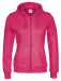 Full Zip Hood Lady Dk Cerise