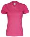 T-shirt V-neck Lady Dk Cerise