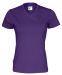 T-shirt V-neck Lady Purple