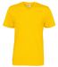 T-shirt V-neck Man Yellow