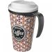 Brite-Americano® Grande 350 ml mug with spill-proof lid Solid black