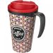 Brite-Americano® Grande 350 ml mug with spill-proof lid Solid black
