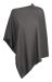 Poncho Women One Size grey melange
