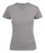 Heavy V-neck
T-Shirt Women grey melange