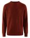 Hayward Ribbed Crew Neck Rust