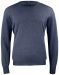 Kennewick Crewneck Men Sea Blue Melange
