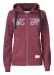 Twisp Hood Full Zip Women Burgundy