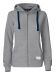Twisp Hood Full Zip Women Grey Melange