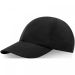 Mica 6 panel GRS recycled cool fit cap Solid black