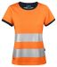 6012 T-SHIRT WOMEN'S EN ISO 20471 CLASS 2/1 Orange/Black