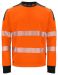 6108 SWEATSHIRT EN ISO 20471 CLASS 3/2 Orange/Black