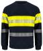 6129 SWEATSHIRT EN ISO 20471 CLASS 1 Yellow/Navy