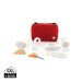 Mail size first aid kit red