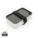 PP lunch box with spork white