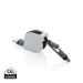 3-in-1 retractable cable black