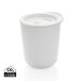 Simplistic antimicrobial coffee tumbler white