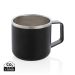 Stainless steel camp mug black