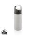 Hydrate leak proof lockable vacuum bottle white