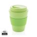 Reusable Coffee cup with screw lid 350ml green