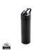 Sport bottle with straw black