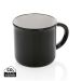 Vintage ceramic mug 280ml black, white