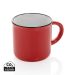 Vintage ceramic mug 280ml red