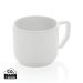 Ceramic modern mug 350ml white, white