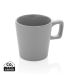 Ceramic modern coffee mug 300ml grey
