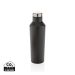 Modern vacuum stainless steel water bottle black
