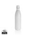 Solid colour vacuum stainless steel bottle 1L white