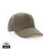 Impact 5panel 280gr Recycled cotton cap with AWARE™ tracer green