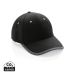 Impact AWARE™ Brushed rcotton 6 panel contrast cap 280gr black