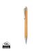 Bamboo pen brown, silver