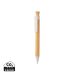 Bamboo pen with wheatstraw clip