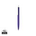 X3 RCS certified R-ABS pen smooth touch purple, white