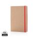 A5 kraft notebook red