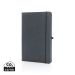 GRS Recycled leather hardcover notebook A5 grey