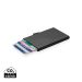 C-Secure aluminium RFID card holder black