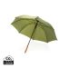 23" Impact AWARE™ RPET 190T auto open bamboo umbrella green