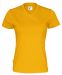 T-shirt V-neck Lady Yellow