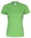 T-shirt V-neck Lady Green