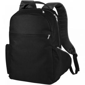 Slim 15" laptop backpack 15L Solid black