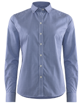 W's Checkton Tailored Shirt Navy Blue