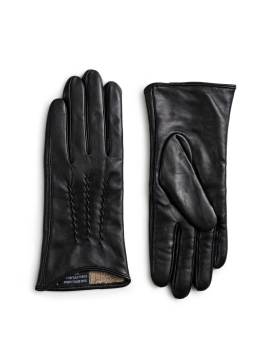 W's Siena Leather Gloves Black