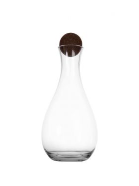 Nature wine carafe with cork stopper