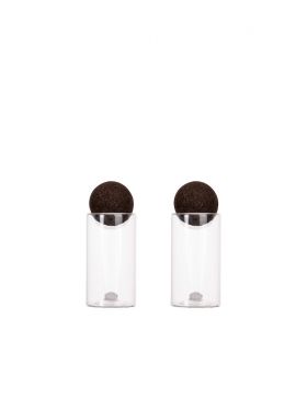 Nature salt- and pepper set with cork stoppers, 2-pcs