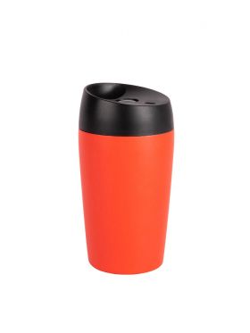 Loke travel mug with rubber finish and locking function small